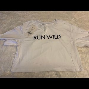 Run Wild oversized crop top